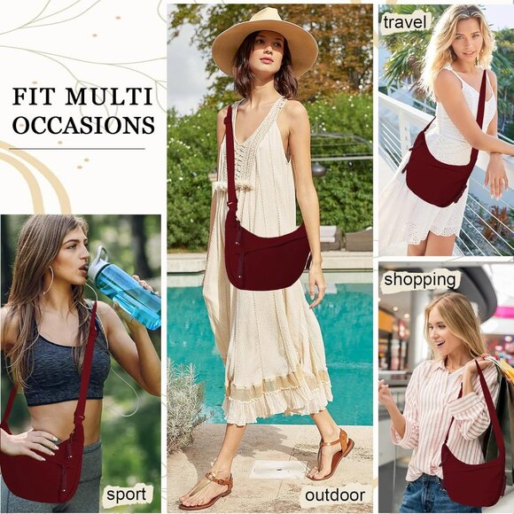 Retro-Inspired Crossbody Hobo Bag with Adjustable Strap - Stylish & Practical - Picture 6 of 8